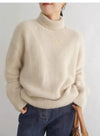 Luxurious 100% Cashmere Turtleneck Sweater for Women