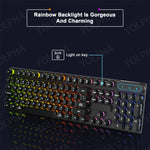 RGB Backlit 104-Key Wired Gaming Keyboard