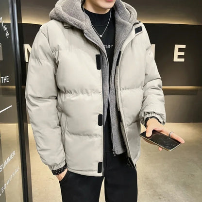 TFETTERS Autumn Winter Zip-up Hooded Parka Jacket