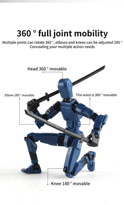 DIY Luminous T13 Multi-Jointed Movable Robot & Dog Action Figures