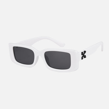 Retro Rectangle Cycling Sunglasses for Men and Women UV400 Protection