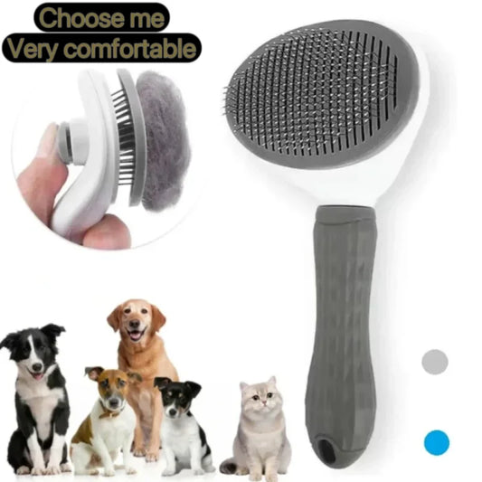 Self-Cleaning Pet Hair Remover Brush