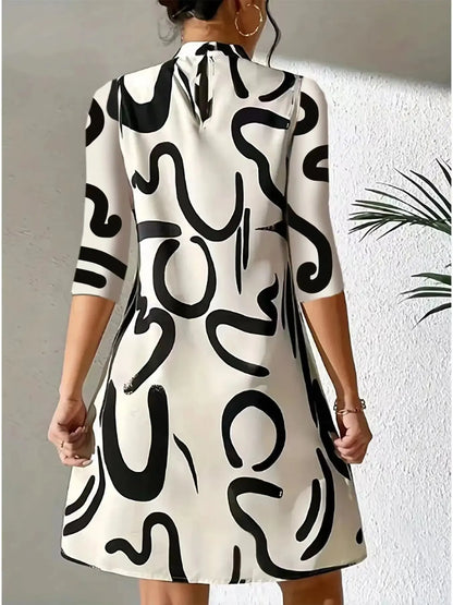 Women’s Fashion Print Mini Dress