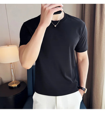 Men's Summer Ice Silk Cotton T-Shirt