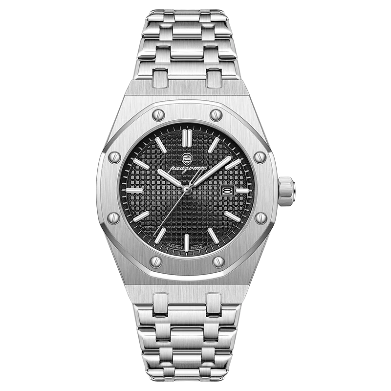 PAAZOMU Luxury Waterproof Men’s Quartz Watch – Stainless Steel Sport