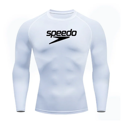 Men's UV Protection Surf Rash Guard Diving Suit Short Sleeve Swimwear