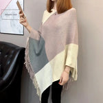 Elegant Ladies Poncho Cape Sweater