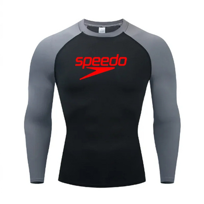 Men's UV Protection Surf Rash Guard Diving Suit Short Sleeve Swimwear
