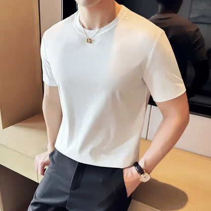 Men's Summer Ice Silk Cotton T-Shirt