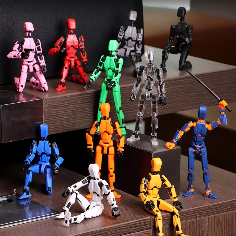 3D Printed Transformable Robot Action Figures