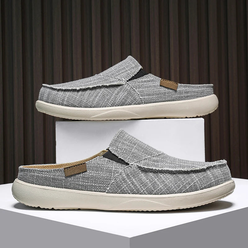 Men’s Summer Canvas Loafers – Lightweight Breathable Slip-On Shoes