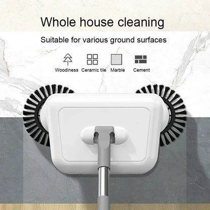 2-in-1 Broom and Mop Set with Dustpan for Home Floor Cleaning