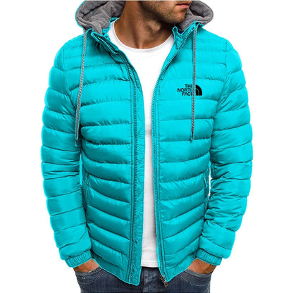 Windproof Hooded Men's Jacket - Warm & Stylish