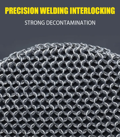 316 Stainless Steel Cast Iron Cleaner Chainmail Scrubber
