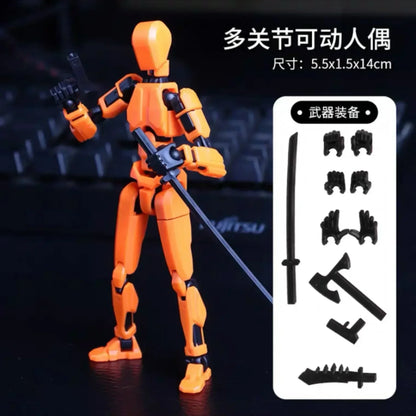 DIY Luminous T13 Multi-Jointed Movable Robot & Dog Action Figures