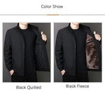 Plus Size Plush Thick Coat with Stand Collar
