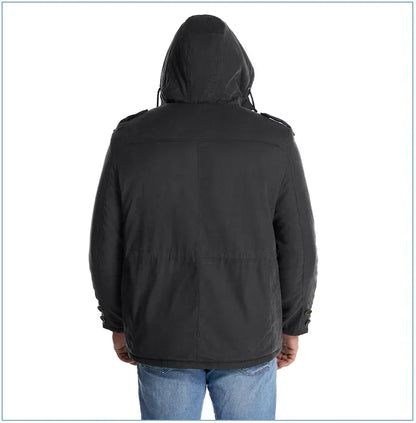 Thickened Multi-Pocket Mid-Length Casual Coat