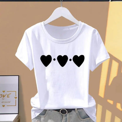 Floral Print Oversized Short-Sleeve T-Shirt for Women