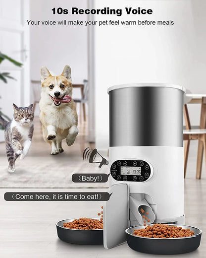 Smart Cat Feeder – Automatic Double Meal Dispenser for Cats & Dogs