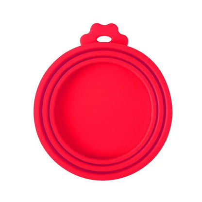 Reusable Pet Food Can Cover and Spoon Set for Dogs and Cats