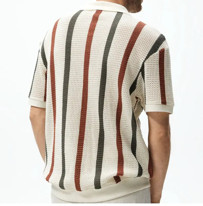 Summer Hollow Knitted Shirt