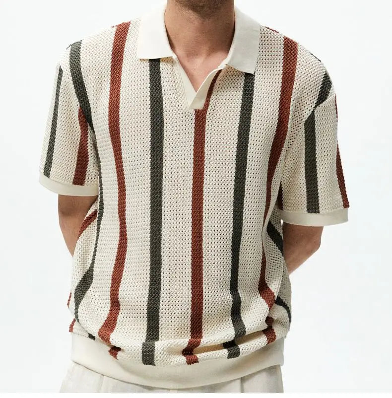 Summer Hollow Knitted Shirt