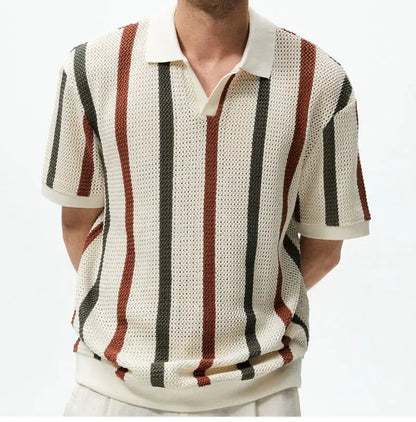 Summer Hollow Knitted Shirt