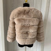 Women's High-Quality Faux Fox Fur Coat