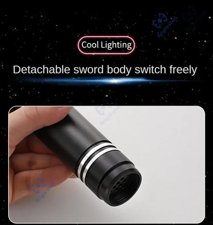 RGB Metal Lightsaber Laser Sword – 15 Color Change with Sound Effects