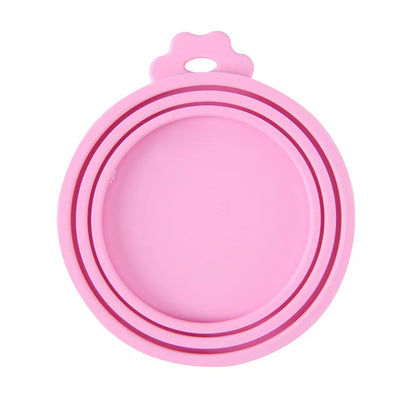 Reusable Pet Food Can Cover and Spoon Set for Dogs and Cats