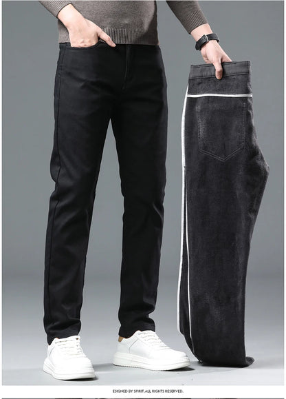 HIQOR Men's Fleece-Lined Winter Pants