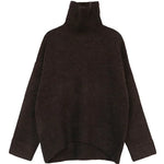 CHIC VEN Korean Women's Loose Turtleneck Sweater