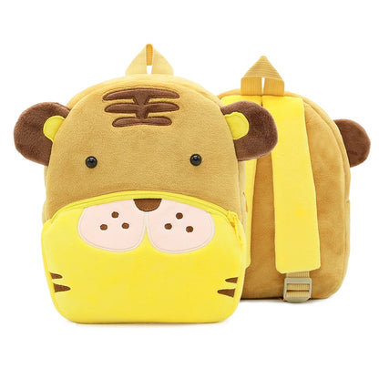 Cute Cartoon Animal Plush Backpack for Kindergarten Kids