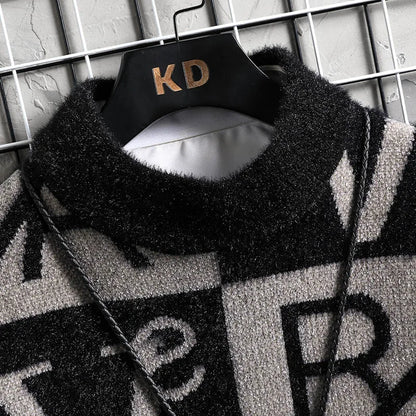 Men’s Knitted Stripe Pullover Sweater