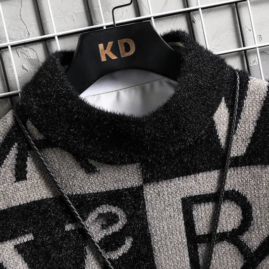 Men’s Knitted Stripe Pullover Sweater