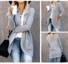 Autumn Knitted Long Coat Women’s Loose Fit Cardigan Sweater Jacket