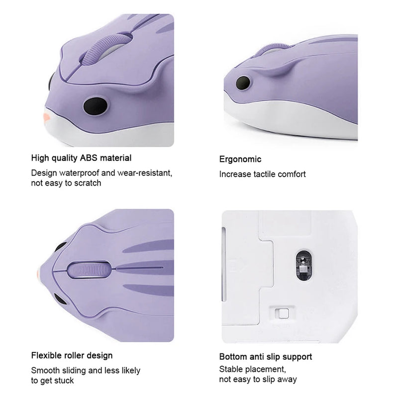 Mini Hamster 2.4G Wireless Bluetooth Mouse