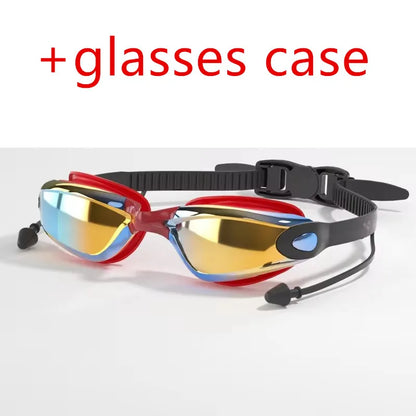ARENA Anti-Fog UV Swim Goggles with Earplugs for Men and Women