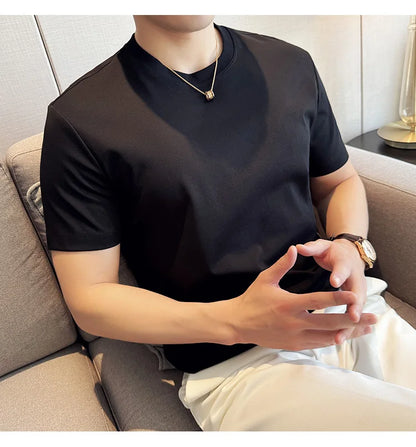 Men's Summer Ice Silk Cotton T-Shirt