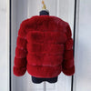 Women's High-Quality Faux Fox Fur Coat