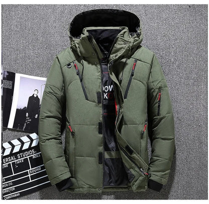Winter Fashion Thicken Men Parkas Coats with Hood