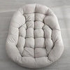 Comfy Wicker Egg Chair with Thick Cushion for Outdoor Relaxation