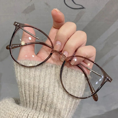 Unisex Round Anti-Blue Light Glasses – Computer Frame