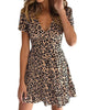 Casual Summer Lotus Leaf Edge Dress