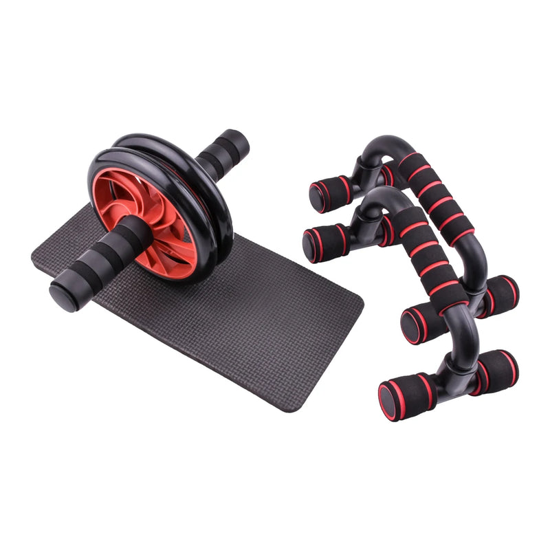 Silent Ab Roller & Jump Rope Set for Total Body Workout