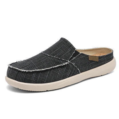 Men’s Summer Canvas Loafers – Lightweight Breathable Slip-On Shoes