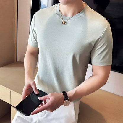 Men's Summer Ice Silk Cotton T-Shirt