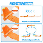 Kids Airplane Launcher Toys – 13.2'' LED Foam Glider Catapult Plane