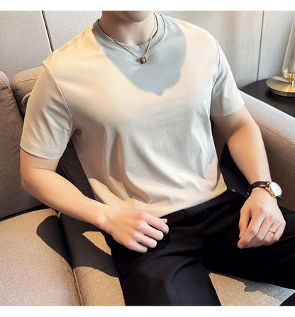Men's Summer Ice Silk Cotton T-Shirt