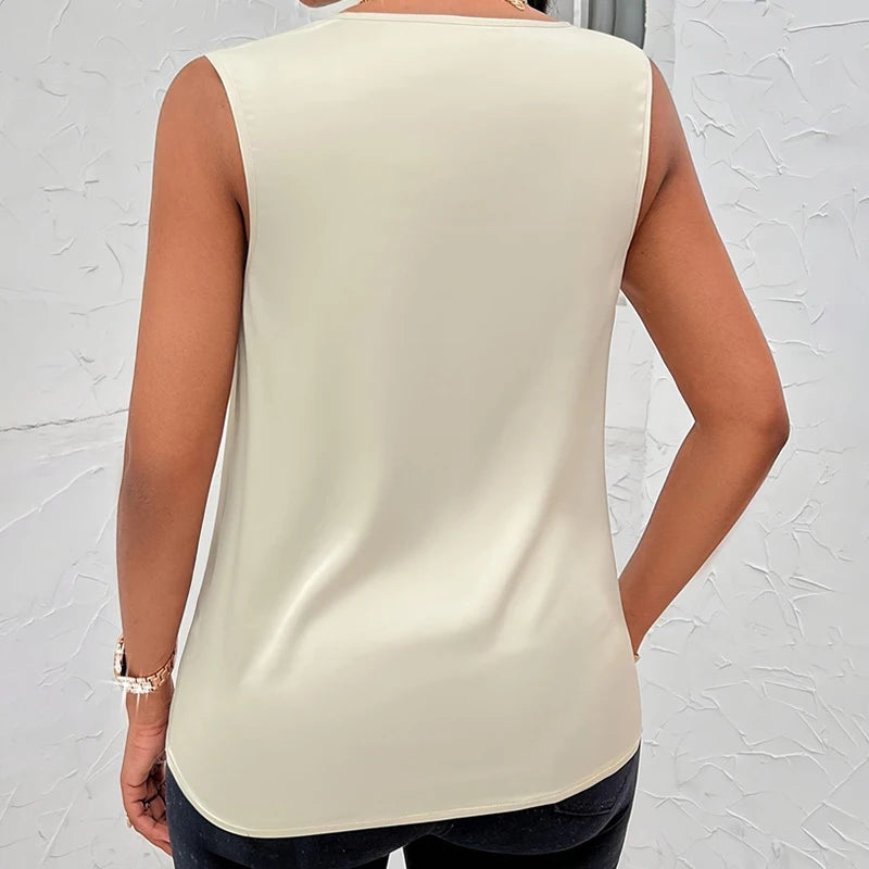 Elegant Silk Sleeveless Camisole